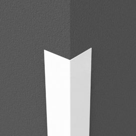 Profil de colt din PVC in forma de L  20x20x2750mm Alb