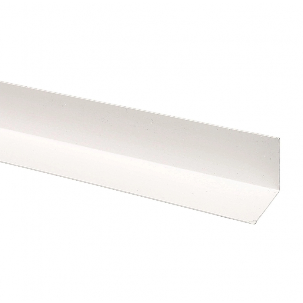 Profil de colt din PVC in forma de L  25x25x2750mm Alb