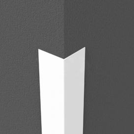 Profil de colt din PVC in forma de L  25x25x2750mm Alb