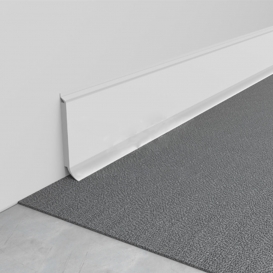 Plinta semirigida cu margini flexibile Alb