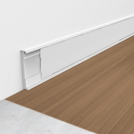 Plinta pentru parchet design din PVC Alb