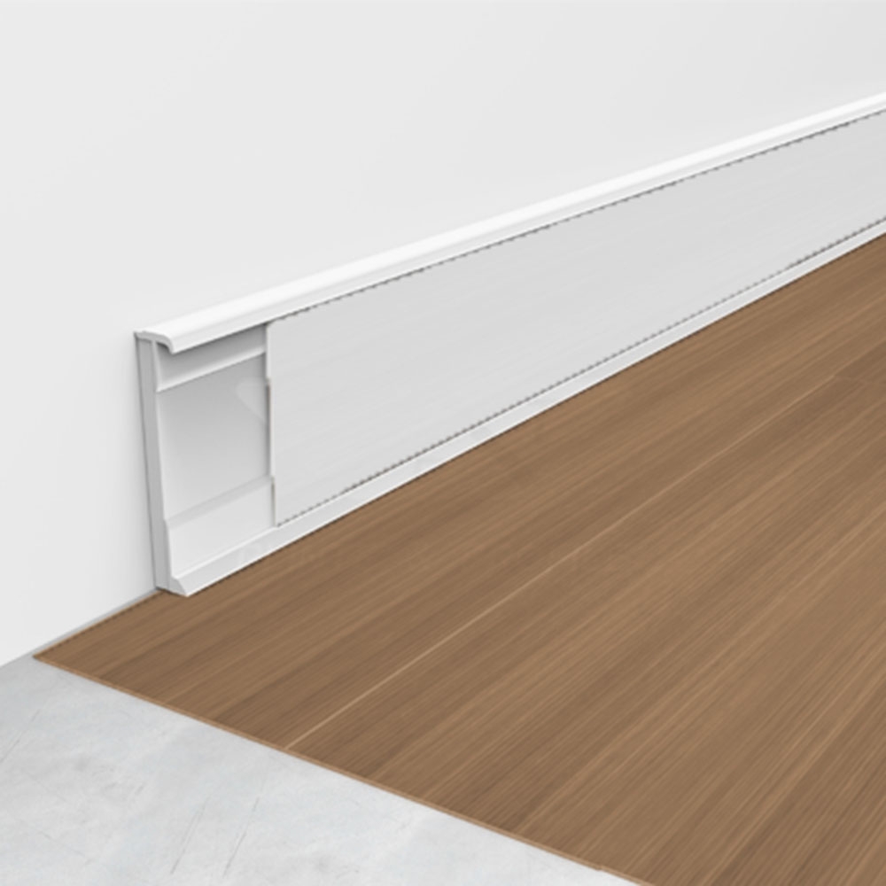 Plinta pentru parchet design din PVC Alb