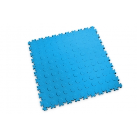 Pardoseala modulara PVC Fortelock Light 7 mm Coin Electric Blue