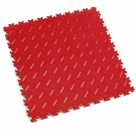 Pardoseala modulara PVC Fortelock Light 7 mm Diamond Rosu