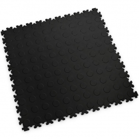 Pardoseala modulara PVC Fortelock Industry 7 mm Coin Negru