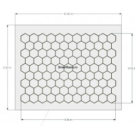Sistem lumini Hexagon Hexlights HEX40108 8x10m