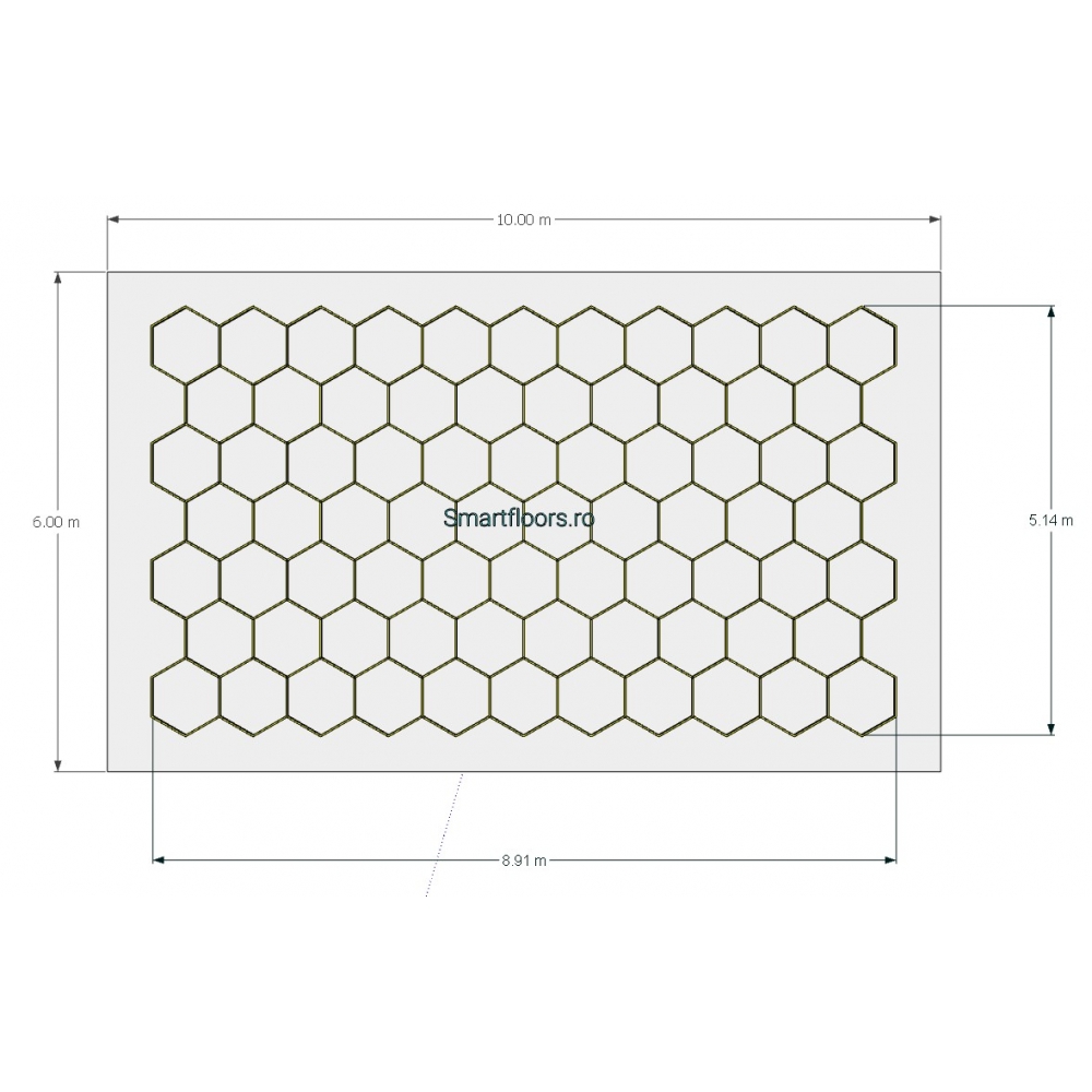 Sistem lumini Hexagon HEX40106 6x10m