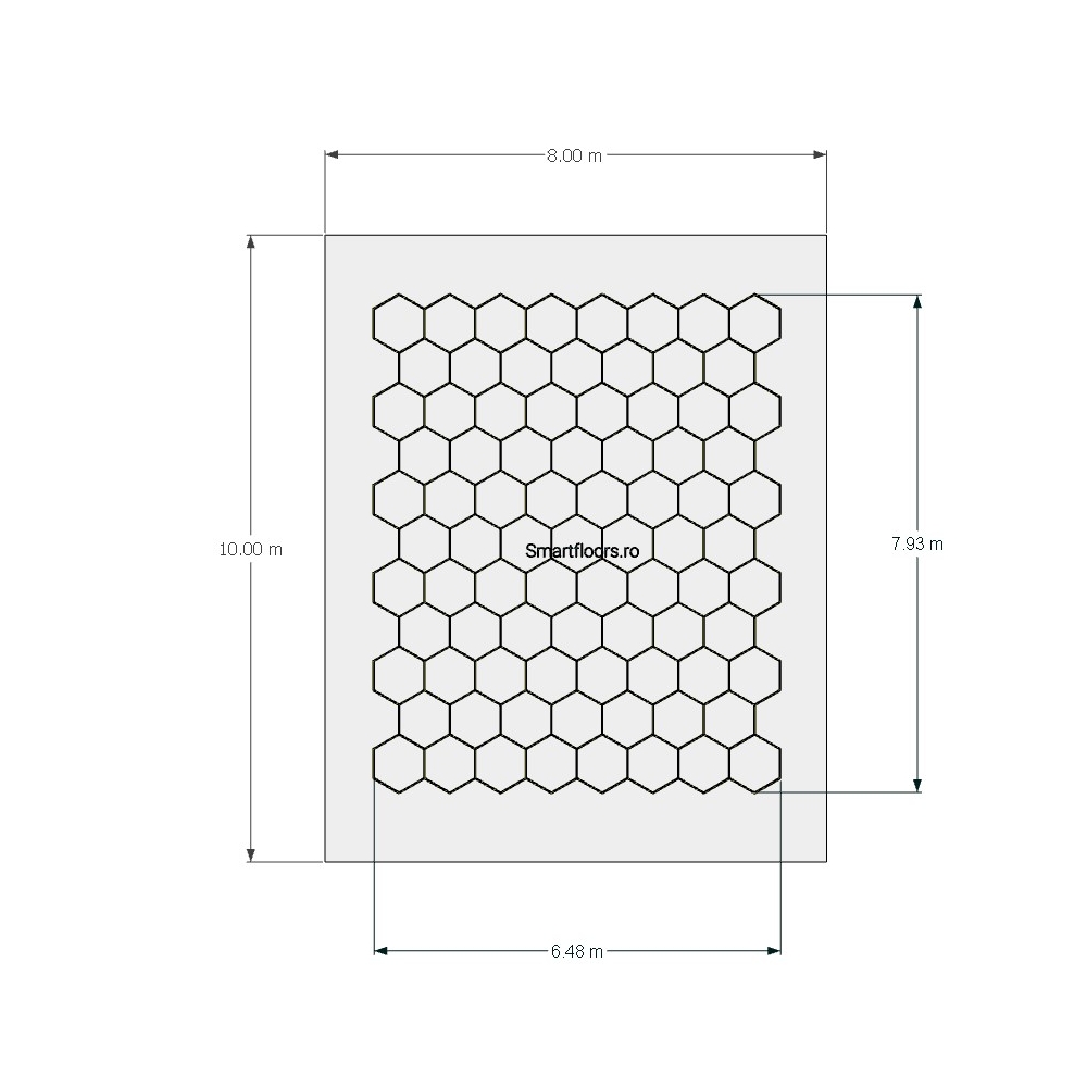 Sistem lumini Hexagon HEX40810 10x8m