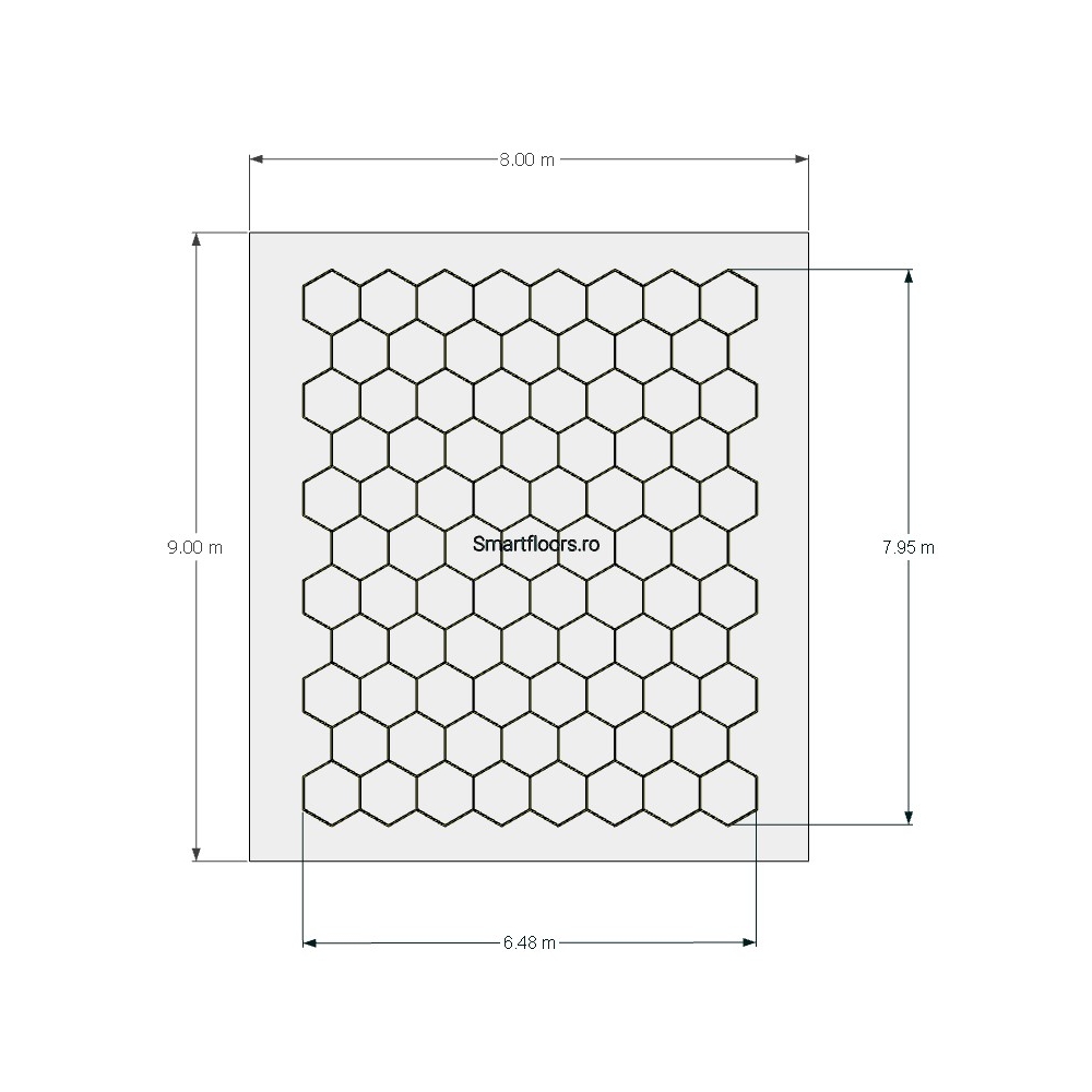 Sistem lumini Hexagon HEX4089 9x8m