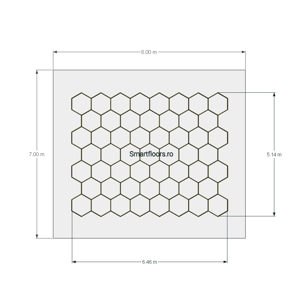 Sistem lumini Hexagon HEX4087 7x8m