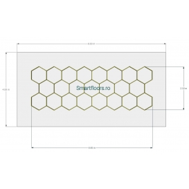 Sistem lumini Hexagon Hexlights HEX4084 4x8m