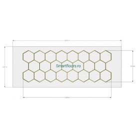 Sistem lumini Hexagon Hexlights HEX4083 3x8m