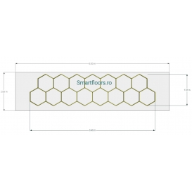 Sistem lumini Hexagon HEX4082 2x8m