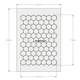 Sistem lumini Hexagon HEX40710 10x7m