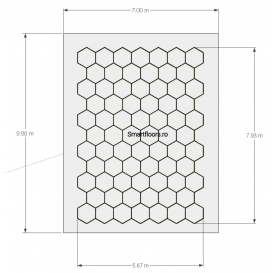 Sistem lumini Hexagon HEX4079 9x7m