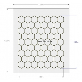 Sistem lumini Hexagon HEX4078 8x7m