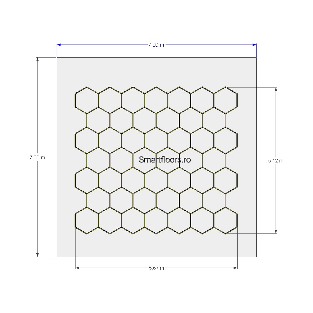 Sistem lumini Hexagon HEX4077 7x7m