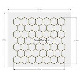 Sistem lumini Hexagon HEX4076 6x7m