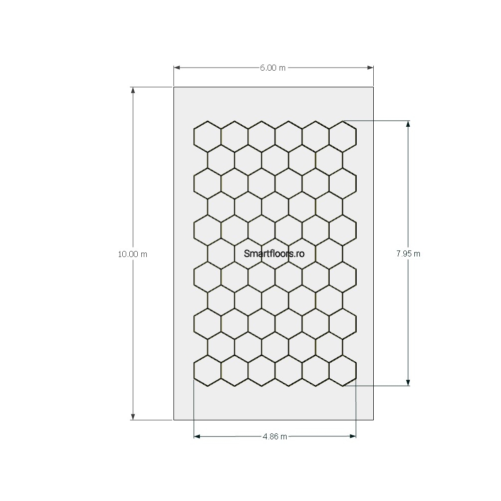 Sistem lumini Hexagon HEX40610 10x6m