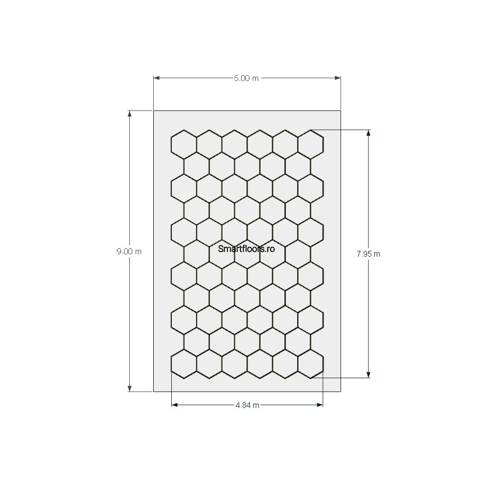 Sistem lumini Hexagon HEX4069 9x6m