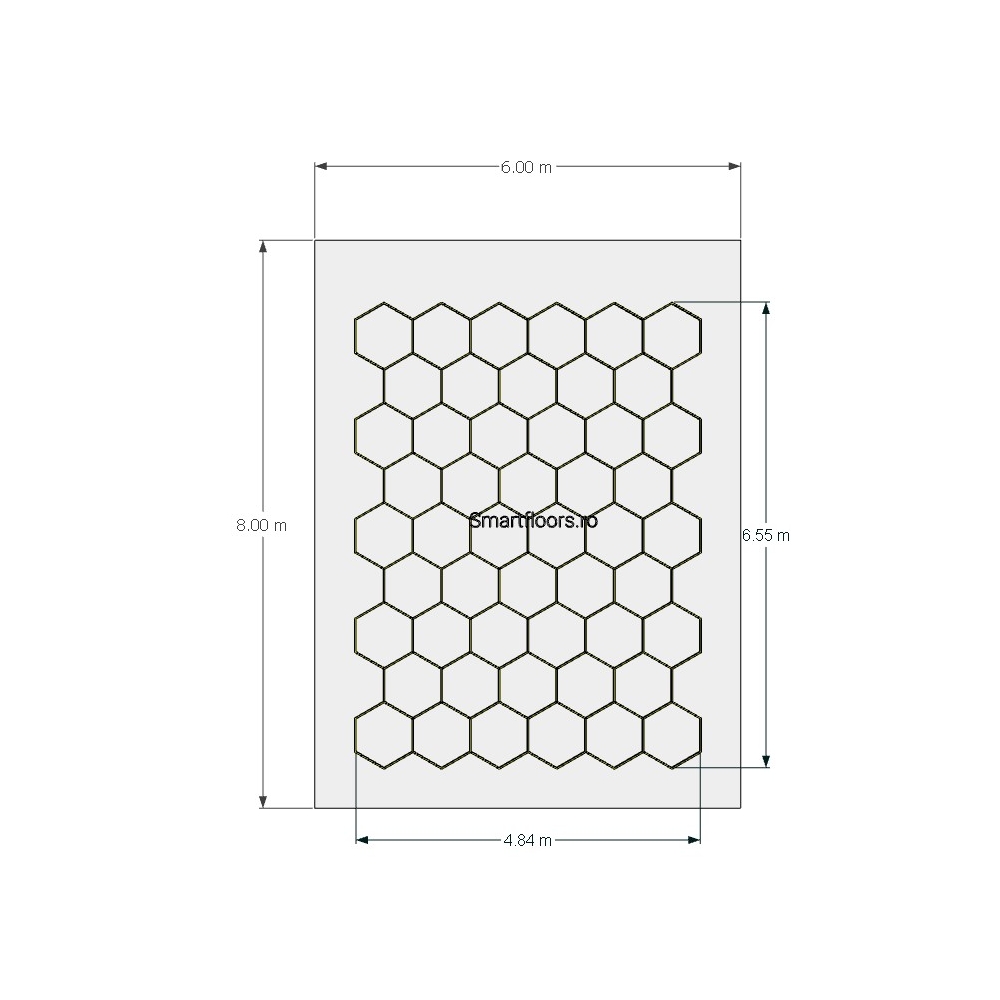 Sistem lumini Hexagon HEX4068 8x6m