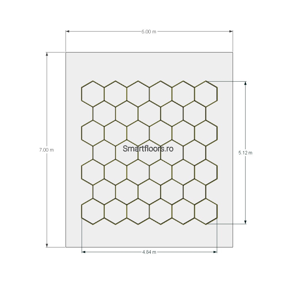 Sistem lumini Hexagon HEX4067 7x6m