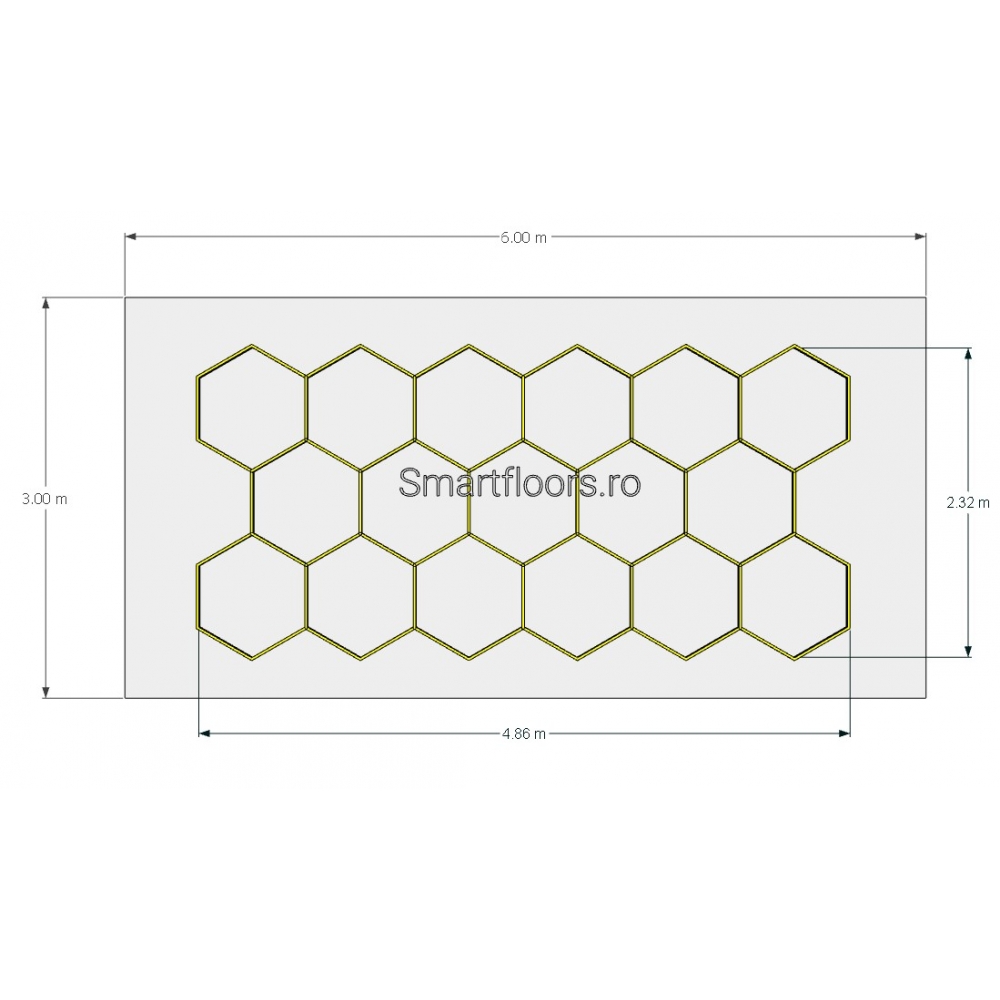 Sistem lumini Hexagon HEX4063 3x6m