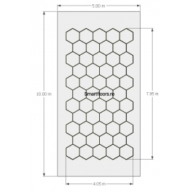 Sistem lumini Hexagon HEX40510 10x5m