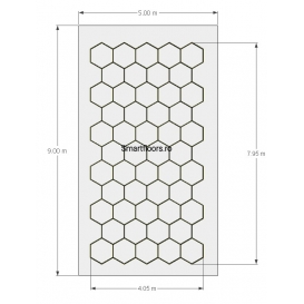 Sistem lumini Hexagon HEX4059 9x5m