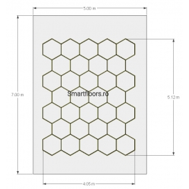 Sistem lumini Hexagon HEX4057 7x5m
