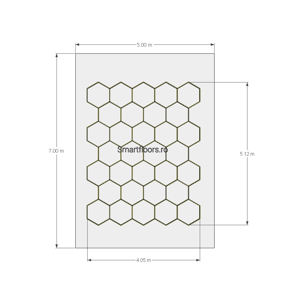 Sistem lumini Hexagon HEX4057 7x5m