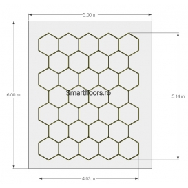 Sistem lumini Hexagon HEX4056 6x5m