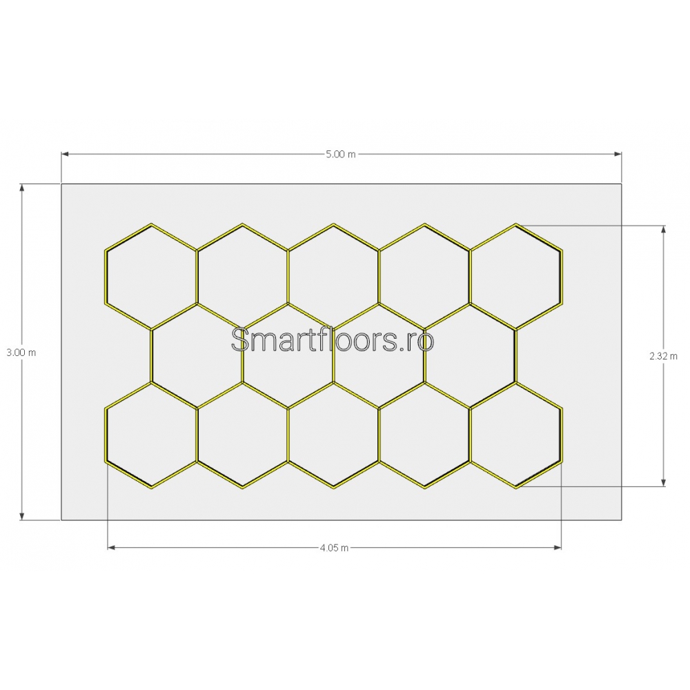 Sistem lumini Hexagon HEX4053 3x5m