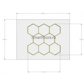 Sistem lumini Hexagon HEX4043 3x4m