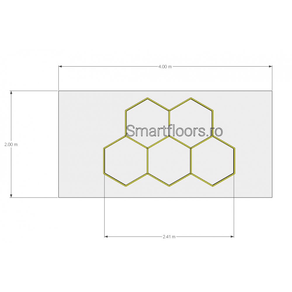 Sistem lumini Hexagon HEX4042 2x4m