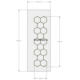 Sistem lumini Hexagon HEX4038 8x3m