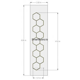 Sistem lumini Hexagon Hexlights HEX4028 8x2m