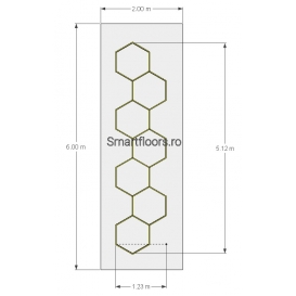 Sistem lumini Hexagon Hexlights HEX4026 6x2m