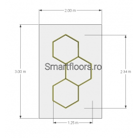 Sistem lumini Hexagon HEX4023 3x2m