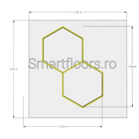 Sistem lumini Hexagon Hexlights HEX4022 2x2m