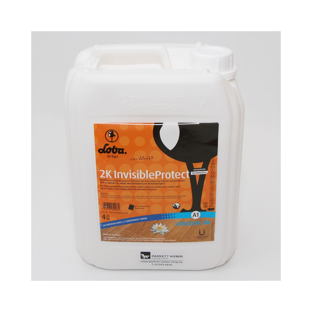 Solutie protectie Loba 2K InvisibleProtect pentru podele din lemn